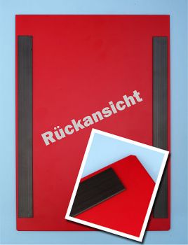 Einstecktasche DIN A4 vorne offen mit Abdeckfolie, magnetisch