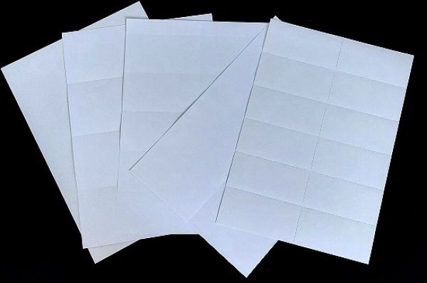 50 Stück perforiertes Papier, DIN A4 Bogen, weiss (ohne Druck)